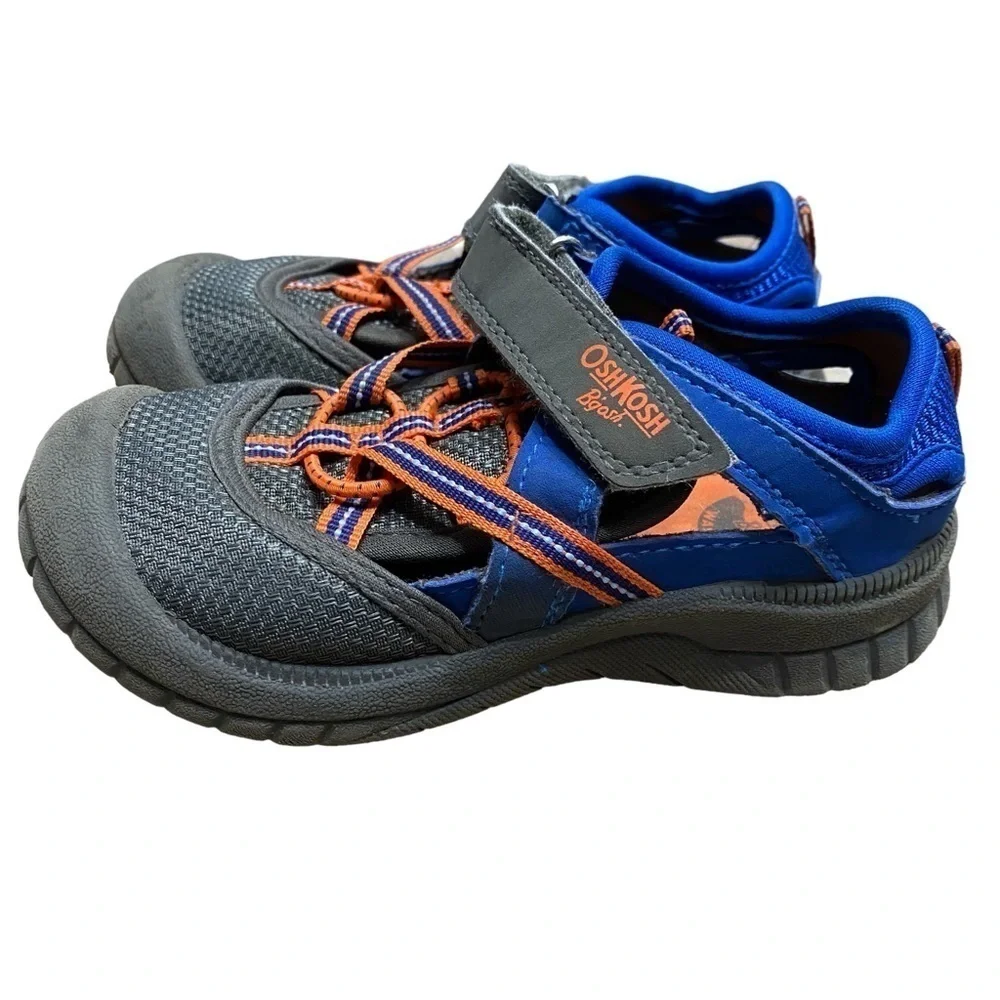 Oshkosh B’gosh Blue Orange Closed Toe Water Shoes Size 9